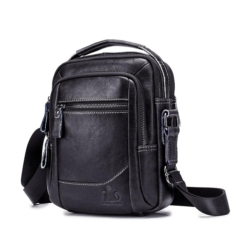 LAOSHIZI LUOSEN Genuine Leather Shoulder Handbag - Walashee